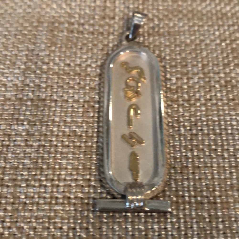 Sterling/22K Gold Custom Cartouche “JOSIE”